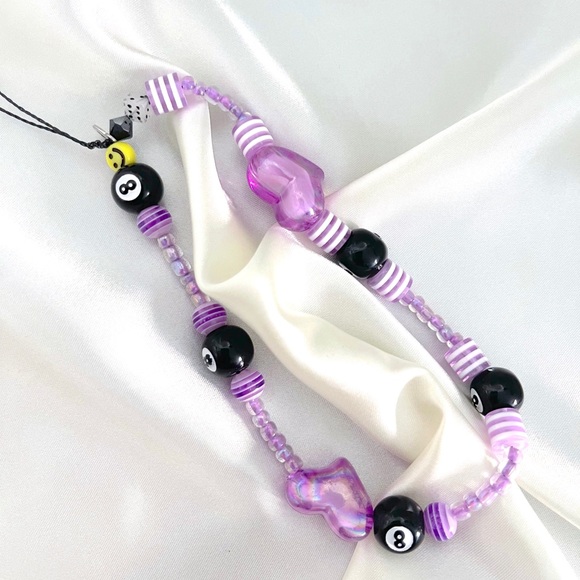 Beaded phone charm y2k aesthetic wildflower casetify - Picture 2 of 2